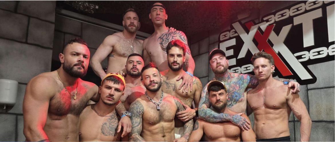 La nouveauté de la soirée sur PinkX : "John Brachalli’s Gang B***" avec le Brésilien super star sublimissime d'endurance…