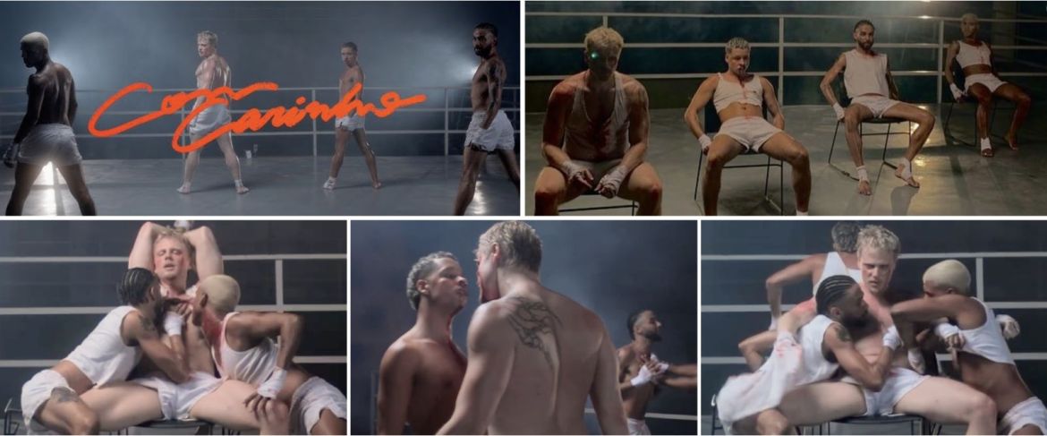 "Com Carinho" de Davi Sabbag feat WES : Quand le combat sur un ring est une débauche d'homoérotisme !!!