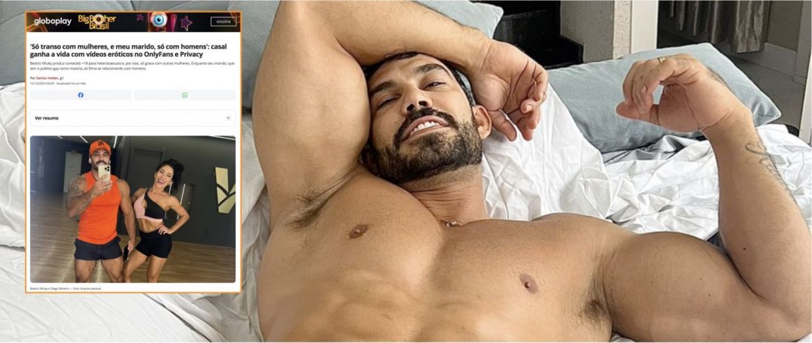Super mâle du X gay brésilien, Diego Mineiro veut rétablir la vérité…