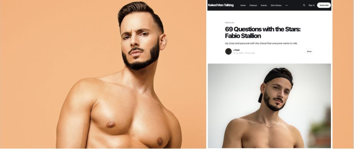 Fabio Stallion : Si le top canon français du X gay international n’est pas fan de la DP, la TP l'excite au plus haut point !