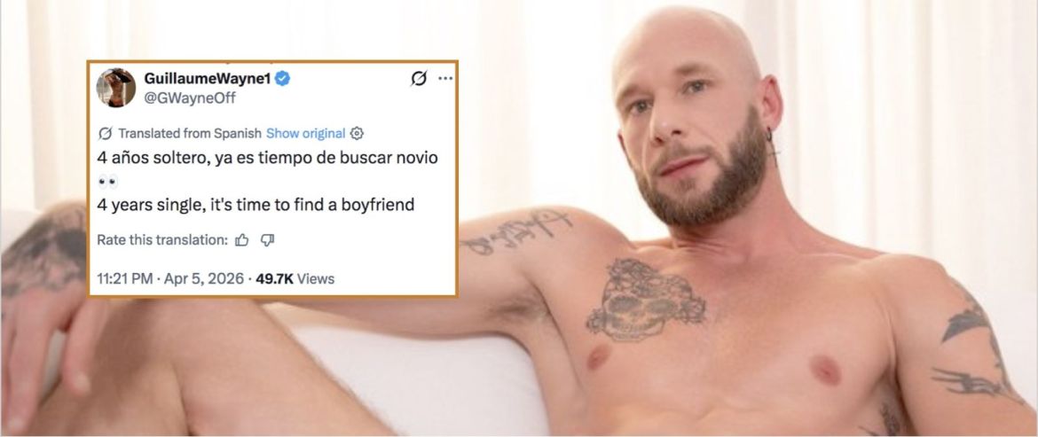 Star du X gay à la filmographie internationale impressionnante, Guillaume Wayne a une demande très spéciale…