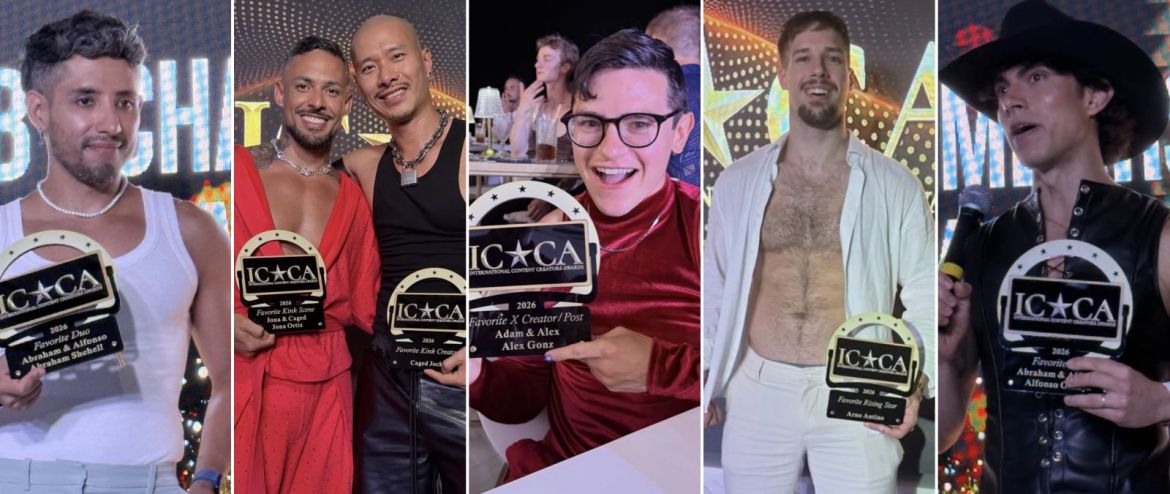 "International Content Creator Awards 2026" : Abraham Shehell, Jona Ortiz, Caged Jock, Alex Gonz, Arno Antino et Alfonso Osnaya parmi les lauréats !