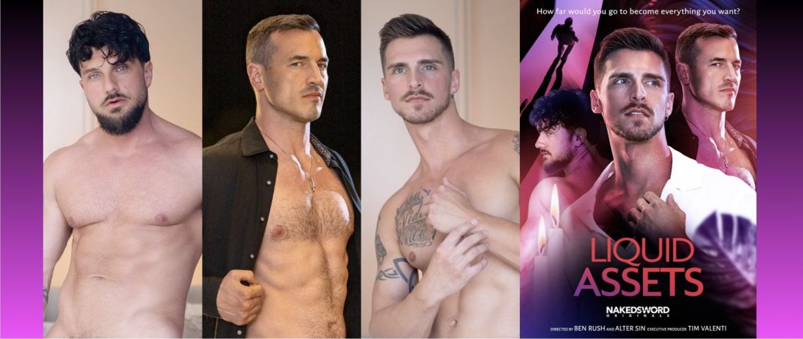 "Liquid Assets" : Heath Halo, Derek Kage et Jaxx Cody dans le court métrage événement de NakedSword
