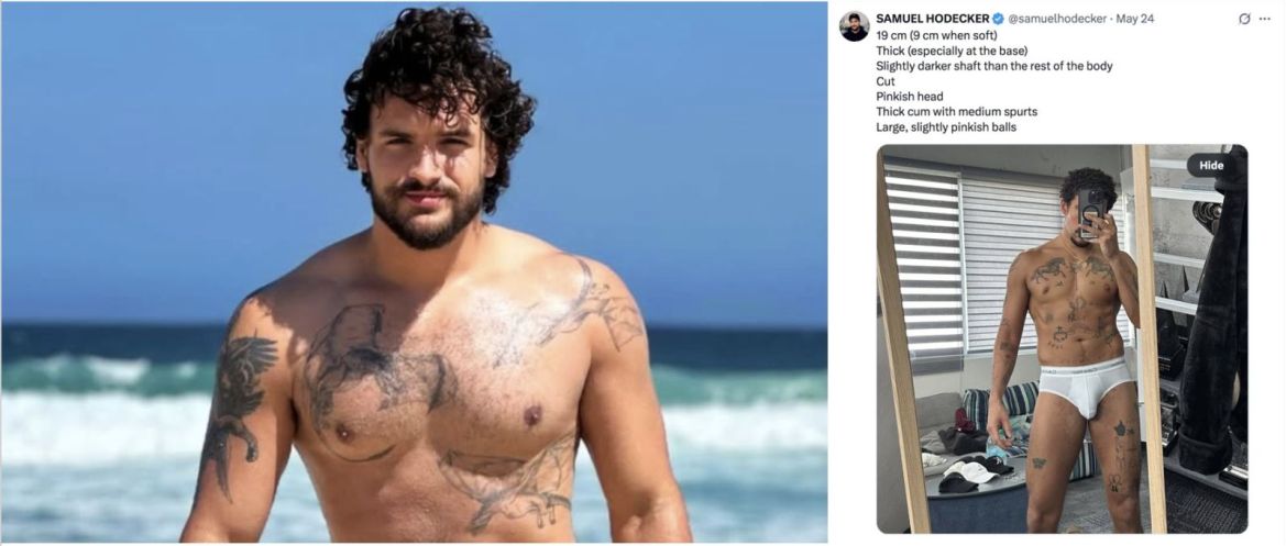 Appréciation d'expert : Le top canon du X gay brésilien Samuel Hodecker est très inspiré par le thirst trap de Bad Bunny