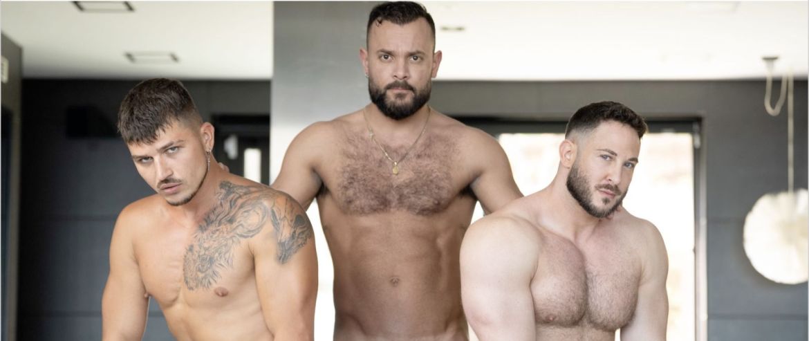 La nouveauté de la soirée : "Spain in the A**, scène 5" avec Tom Storm, Sir Peter et Alex Palmieri