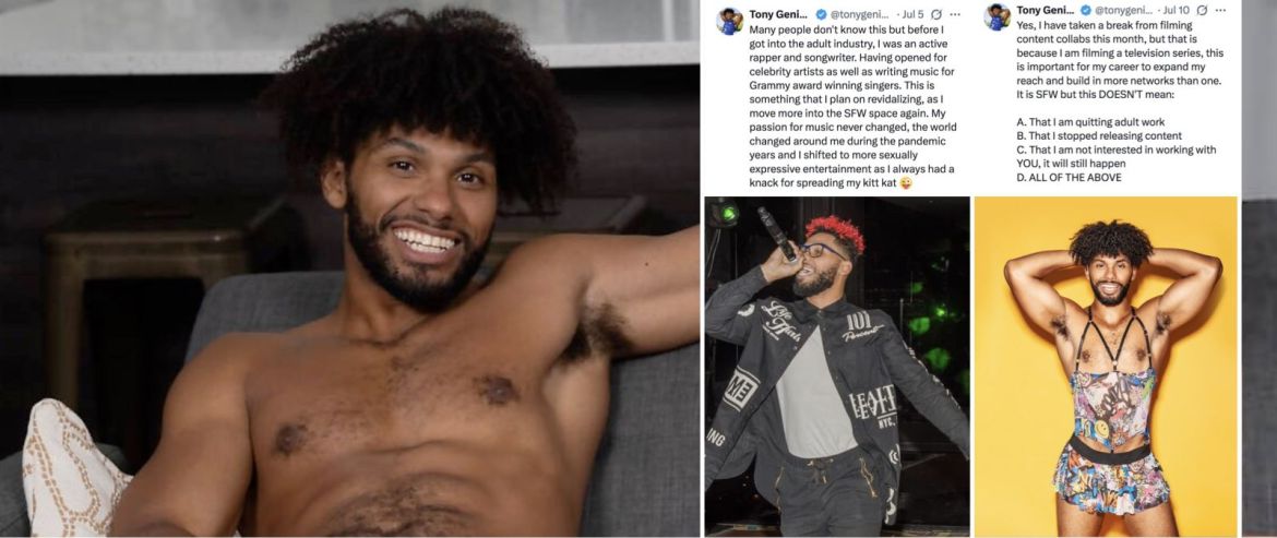 Star du X gay US, Tony Genius travaille sur des projets mainstream…