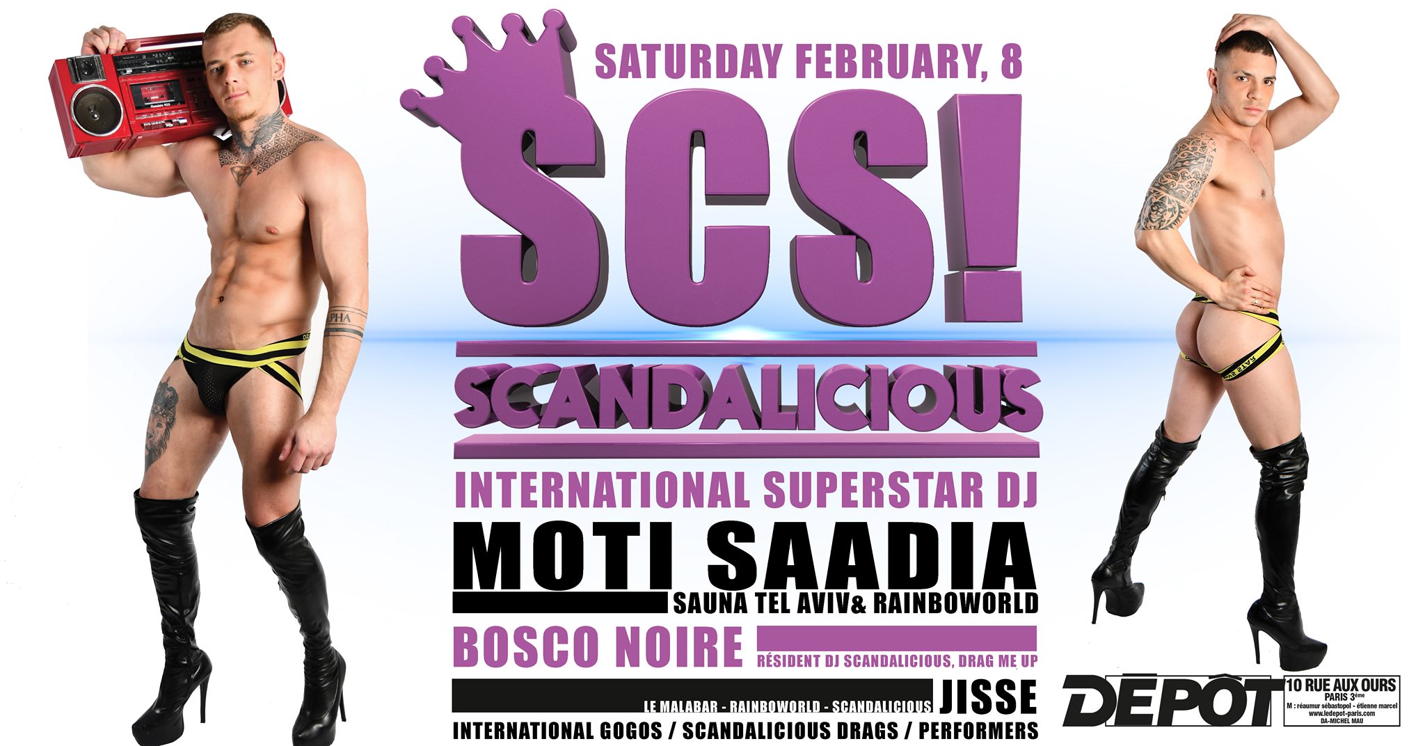 "SCS! Scandalicious act 1" Samedi 8 Février au Dépôt